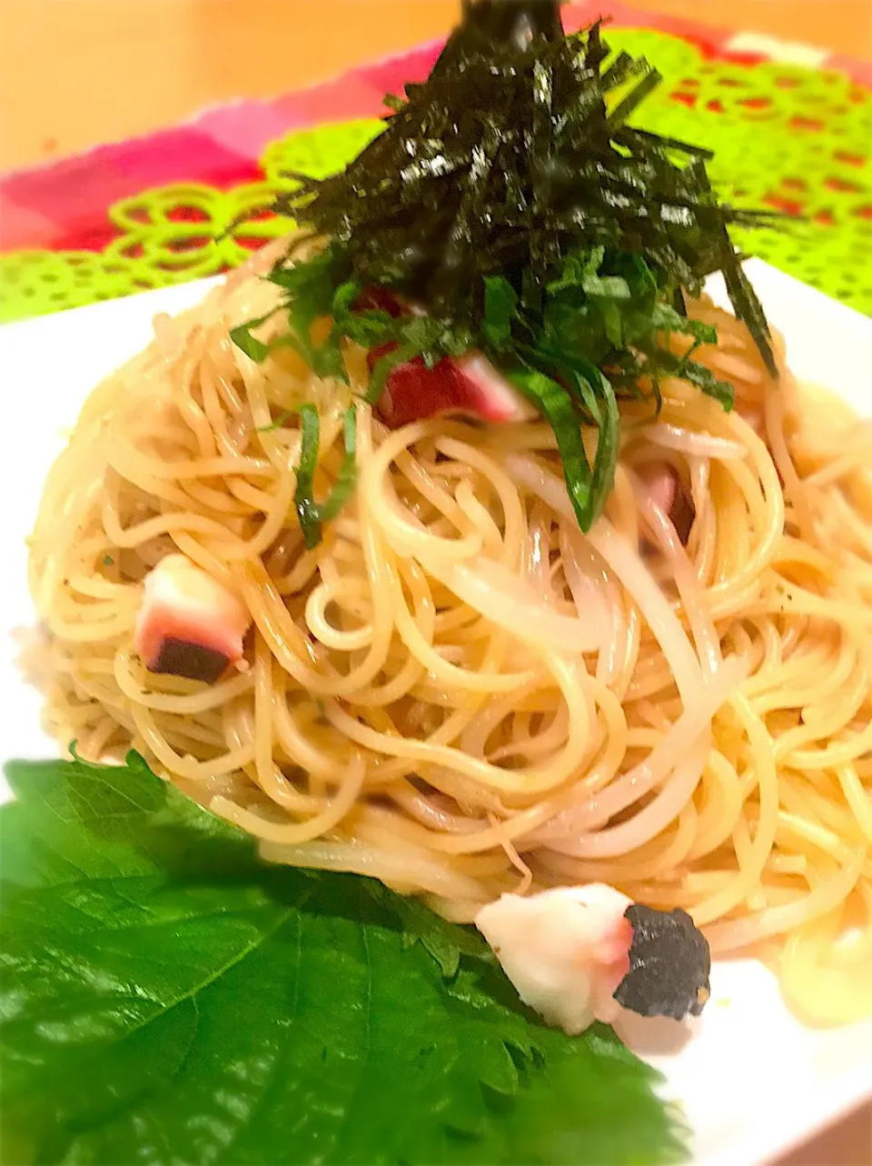 たこともやしの柚子胡椒パスタ|アリエッティさん