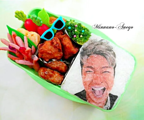 iKON『JU-NE』弁当
 #オブラートアート
 #似顔絵弁当|みんなのあねごさん