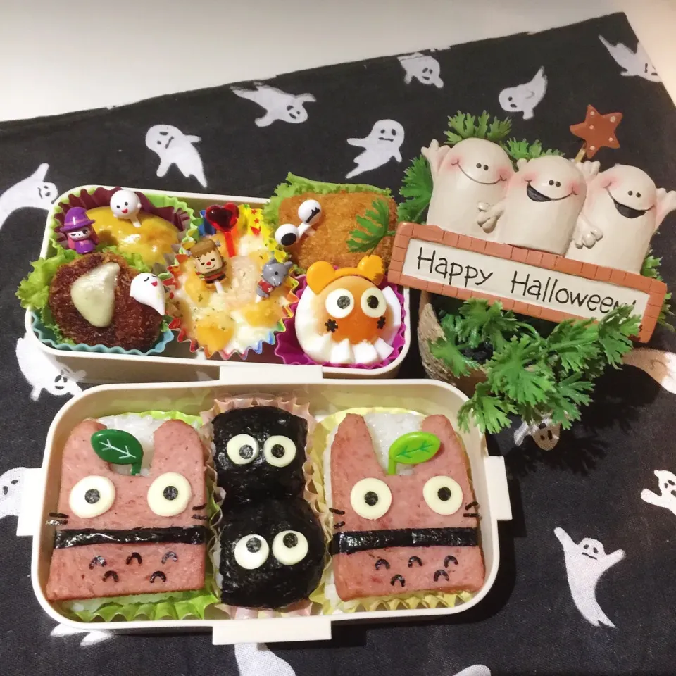 10/27❤︎娘のトトロスパムおにぎり弁当❤︎ハロウィン🎃
#お弁当 #お昼ごはん #娘弁当 #ランチ #スパム #スパムおにぎり #トトロ #ハロウィン|Makinsさん