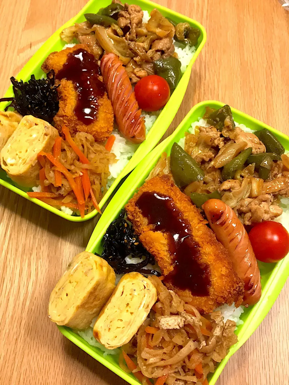 2017.10.27 中2＆高2男子 イカフライ弁当〜(*´∇｀*)  #お弁当  #中2弁当  #高2弁当 #今週もお疲れさま|mari-pさん