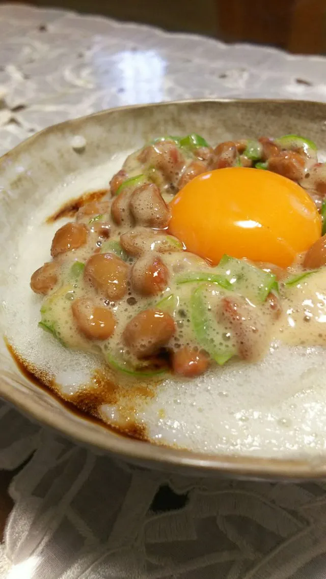 Snapdishの料理写真:卵かけ納豆ご飯🍚🍴|Mihoさん