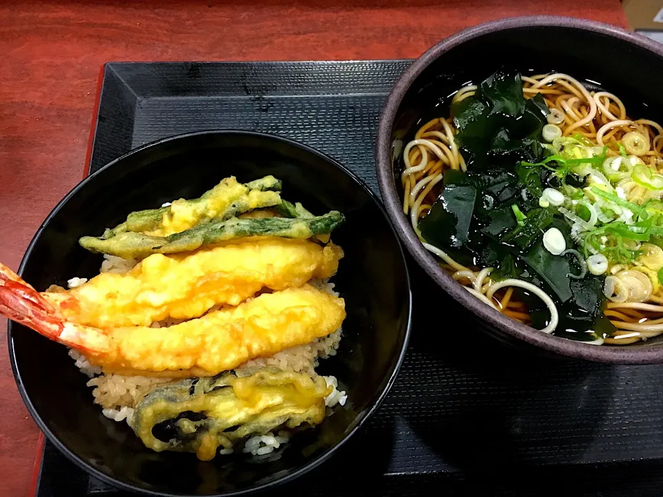 立食いそば手帳 名店120［首都圏編】新田毎（秋葉原）天丼セット 171027|ゆうじ.さん