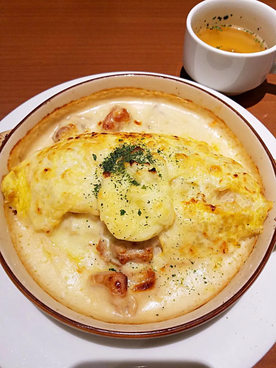 照り焼きチキンとマッシュポテトのオムライスドリア|nobさん