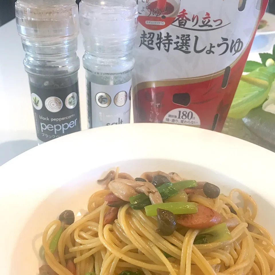 鮮度の一滴 で和風パスタ|adriablueさん