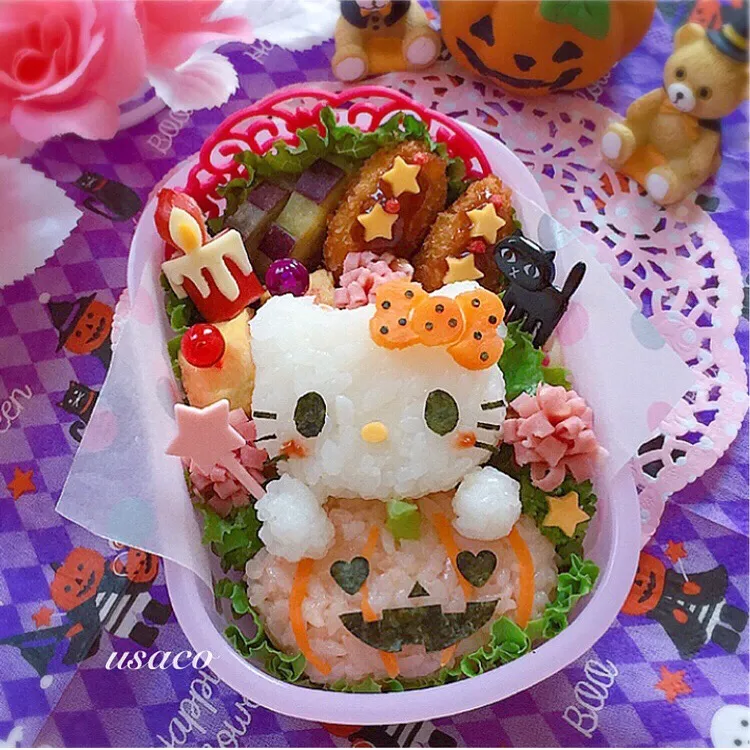 キティちゃんのハロウィン弁当🎃|usacoさん