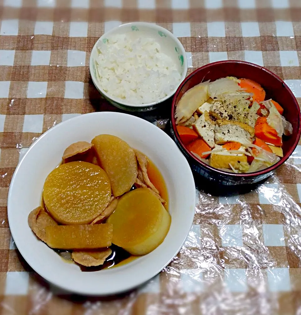 大根のみ煮物
厚揚げの煮浸し|時雨さん