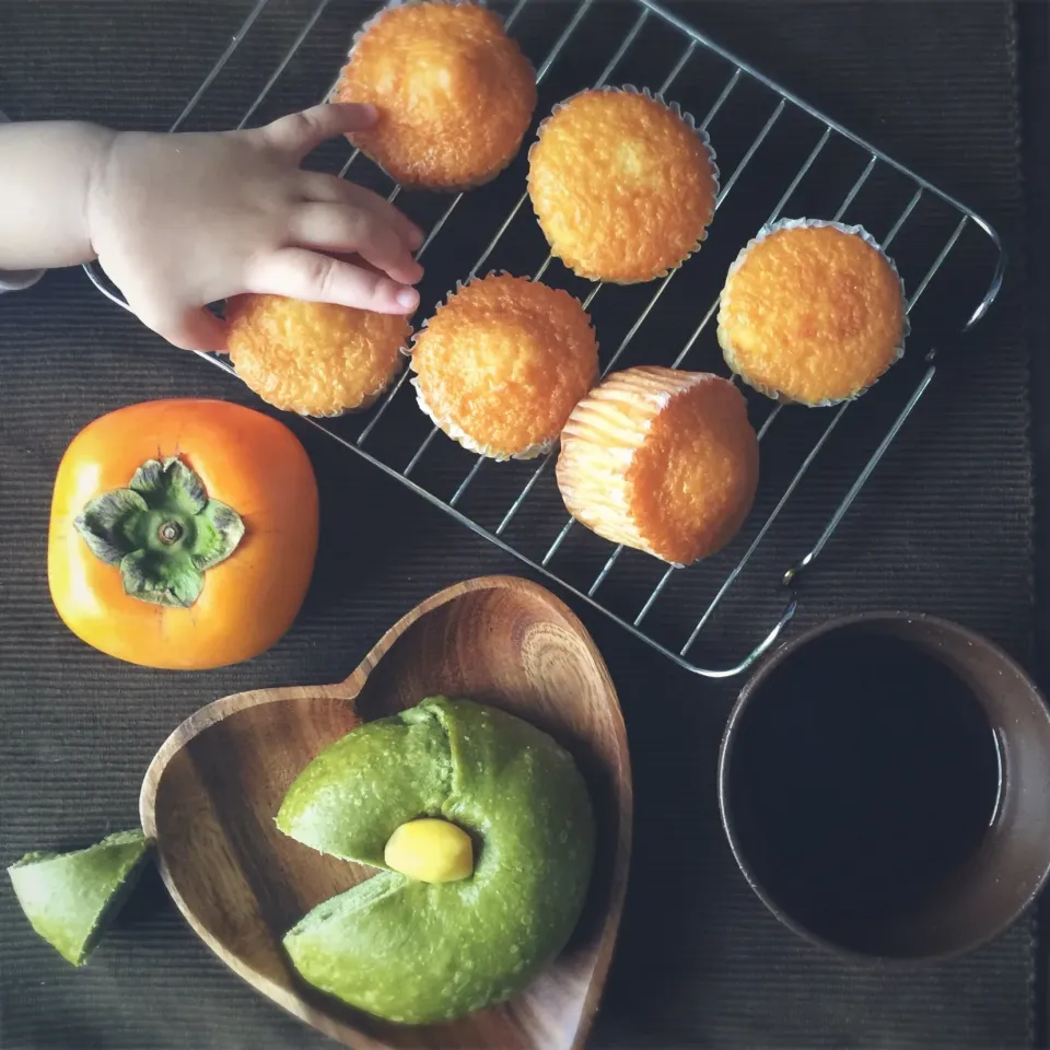 コーヒーとベーグルとマフィンで休日朝ごはん♫|ふじこさん