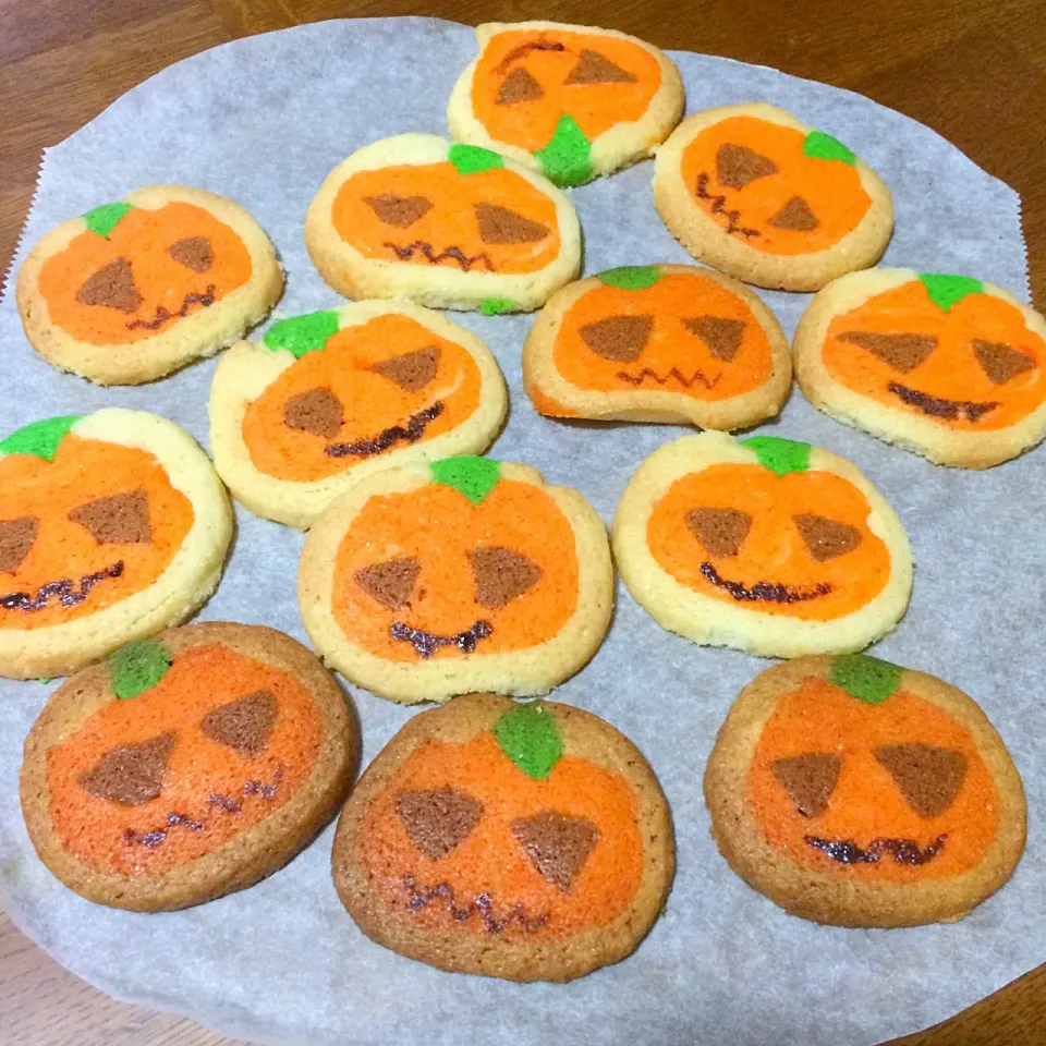 Snapdishの料理写真:ハロウィン仕様金太郎飴クッキーハロウィン🎃|hananoさん