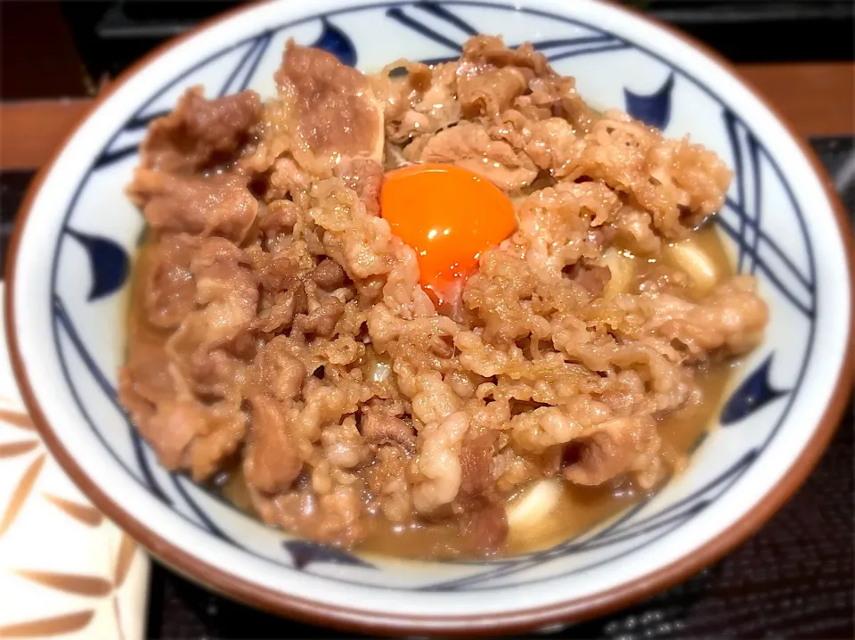 牛すき釜玉うどん 肉増し|きっしーさん