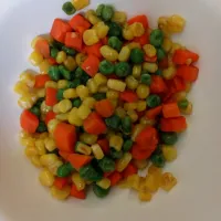 Snapdishの料理写真:Carrot, Corn, Pea|Athenaさん