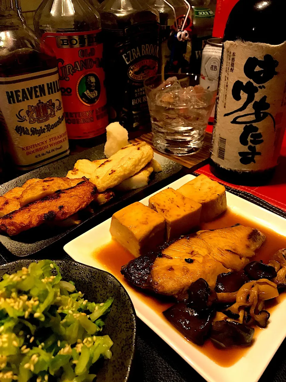 Snapdishの料理写真:鰤の照り焼きとはげあたま|たけさん