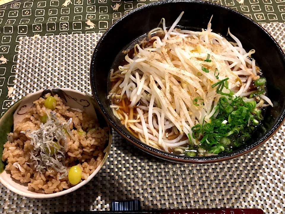 尾道ラーメンと銀杏ほうじ茶飯|amiさん