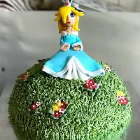 Snapdishの料理写真:Rosalina birthday cake|Lie Lie Chongさん