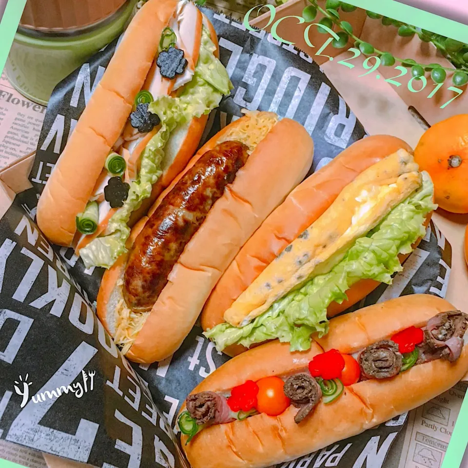 Snapdishの料理写真:ロールパンサンドのお弁当🥖|naochandayonnさん