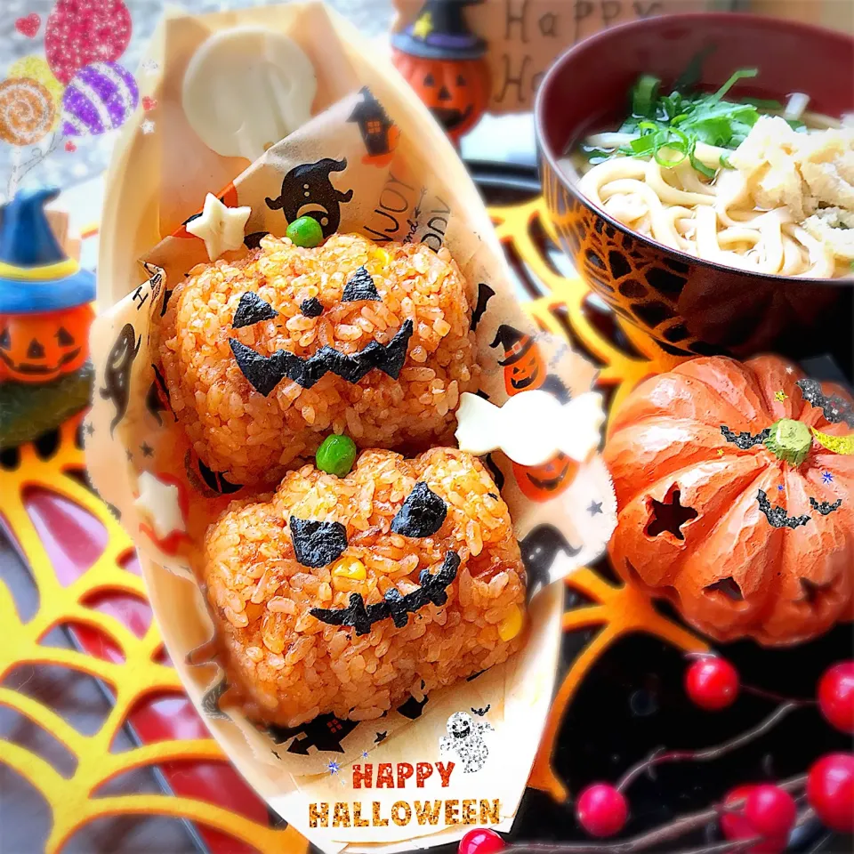 #お昼ご飯 は#ハロウィンオムライス 🎃|さえちゃんさん