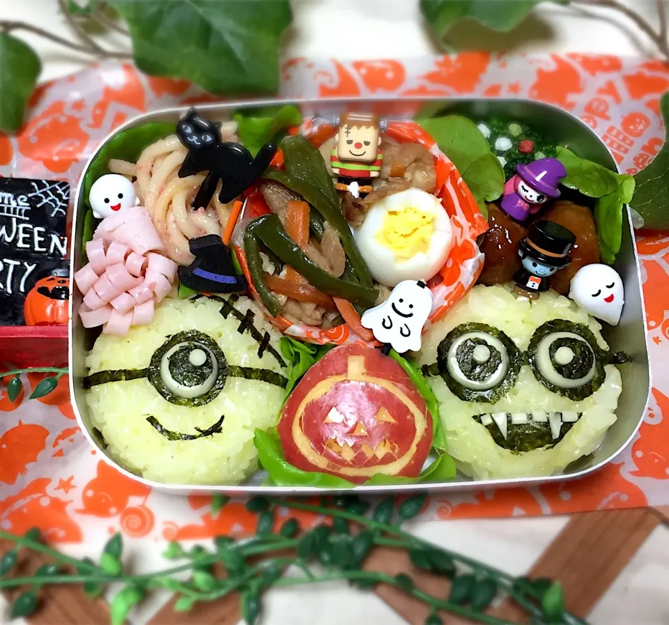 ミニオン風のハロウィン🎃おむすび弁当|tsumuchiさん