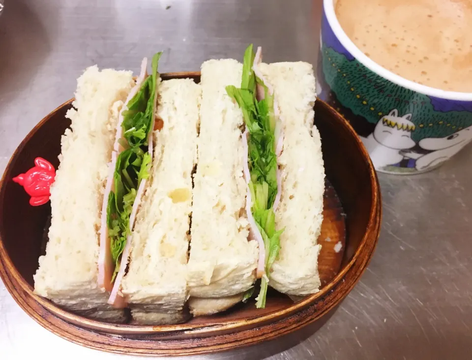 今日のお弁当(^^)
(昨日焼いたライ麦入り食パン)|masasho's momさん