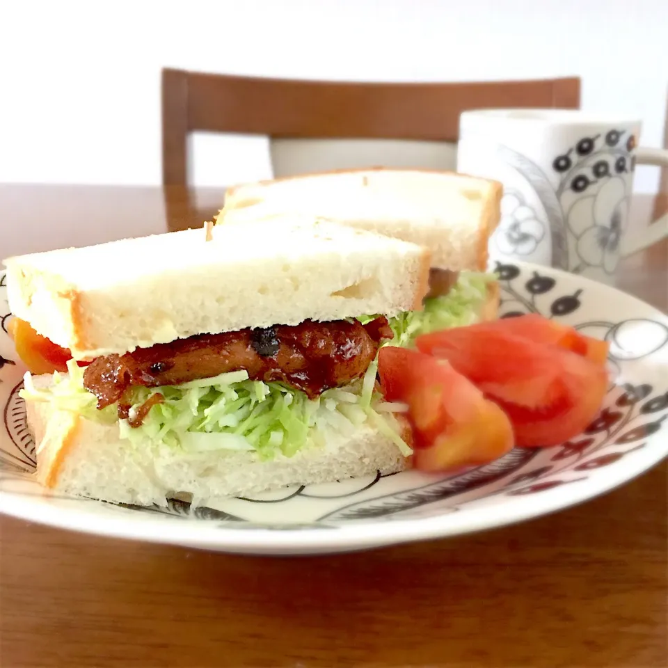 照り焼きチキンサンド#テリチキ#照り焼きチキンサンド|ゆかりさん