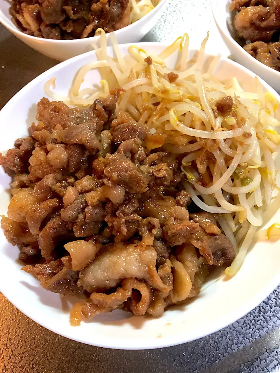 豚焼肉もやし。|たびもかさん