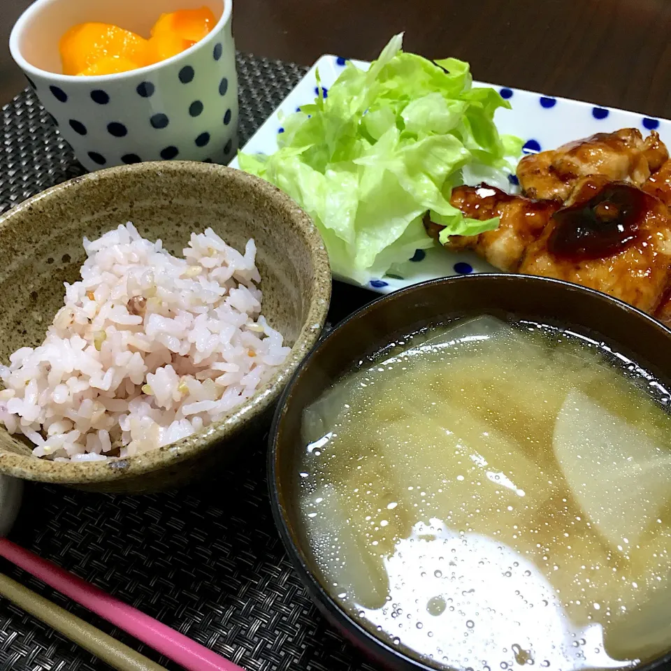 胸肉の照り焼きチキン定食|halさん