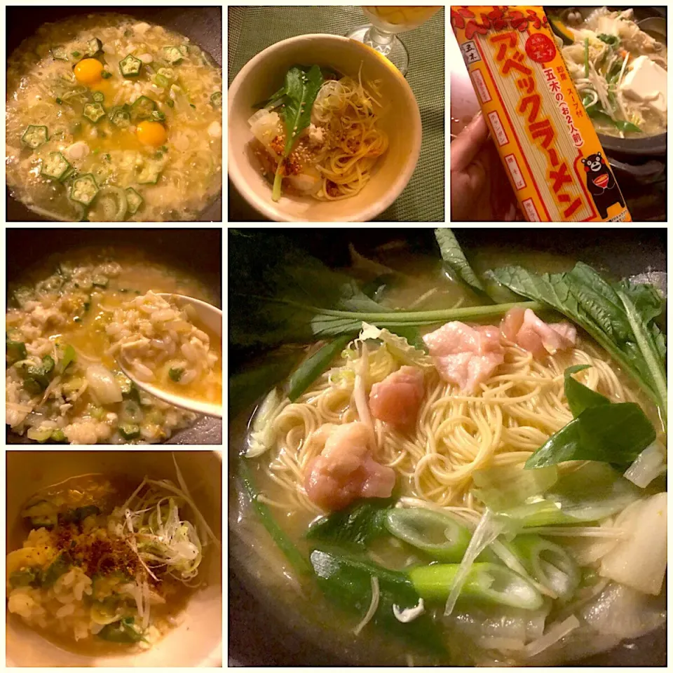 Snapdishの料理写真:Let's finish it up w/Ramen&Rice👉🍲〆はﾗｰﾒﾝからの雑炊|🌈Ami🍻さん