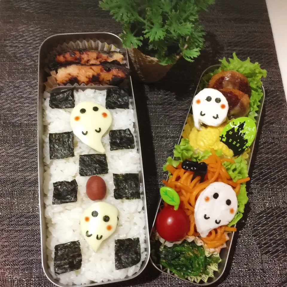 10/31ハロウィン❤︎旦那さんののお弁当❤︎おばけ👻
#お弁当 #お昼ごはん #娘弁当 #ランチ #日の丸 #ハロウィン|Makinsさん