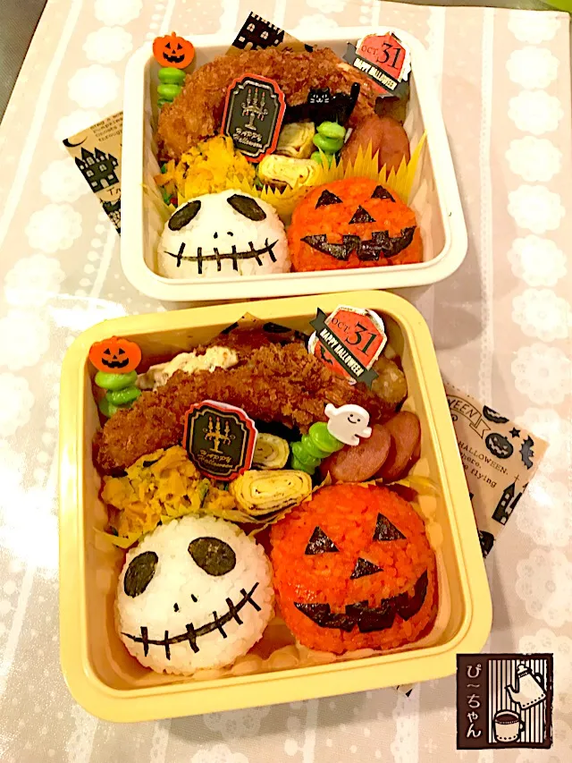 姉妹☆高校生弁当🎃419日目と97日目👻|☆ぴ〜ちゃん☆さん