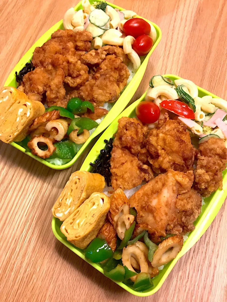 2017.10.31ハロウィン🎃唐揚げ弁当〜(*´∀｀*)
次男合唱コンクール٩(๑′∀ ‵๑)۶•*¨*•.¸¸♪
 #お弁当  #中2弁当  #高2弁当  #から揚げ|mari-pさん