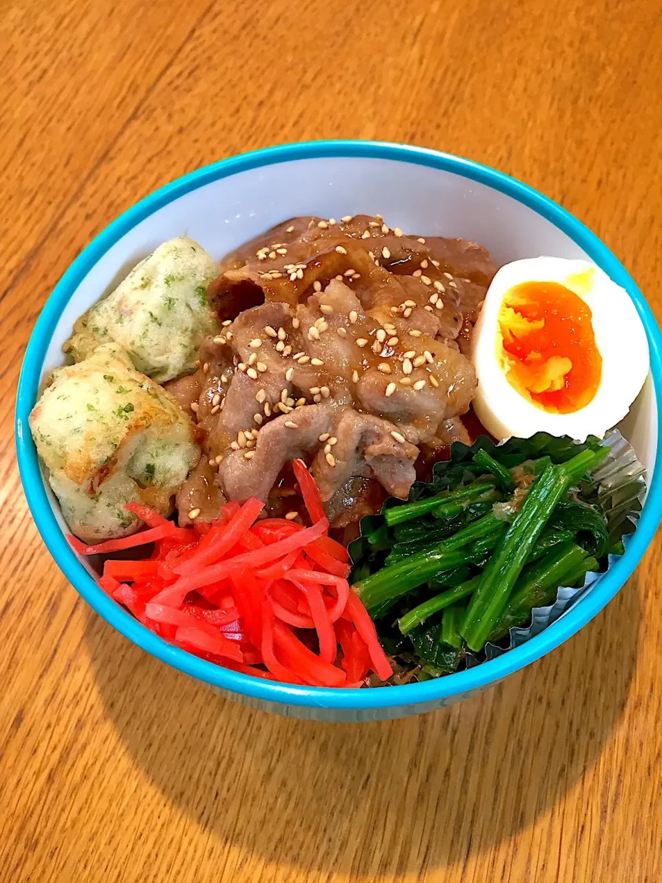 高校生息子のお弁当  豚味噌焼丼|まつださんさん