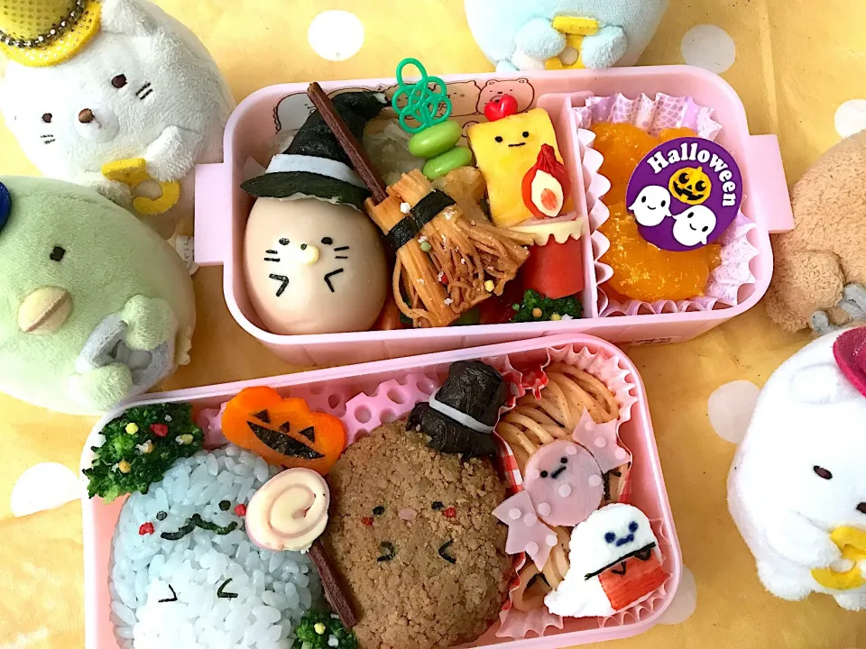 Snapdishの料理写真:すみっコぐらし弁当ハロウィン|monさん