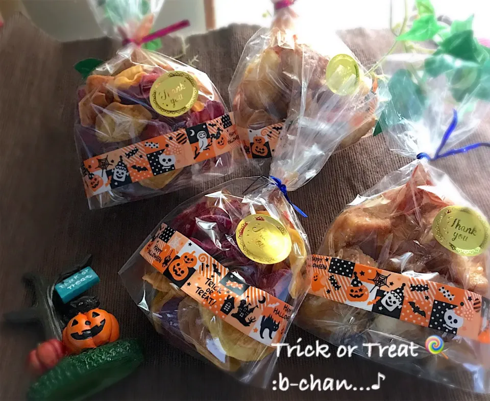 Trick or Treat🍪
さつまいもチップ&キャラメルラスク|Bちゃんさん