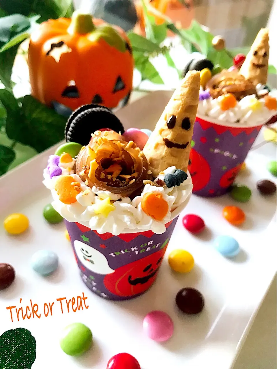 トライフル🎃チョコマロニーのせ👻     #生マロニー|このはさん