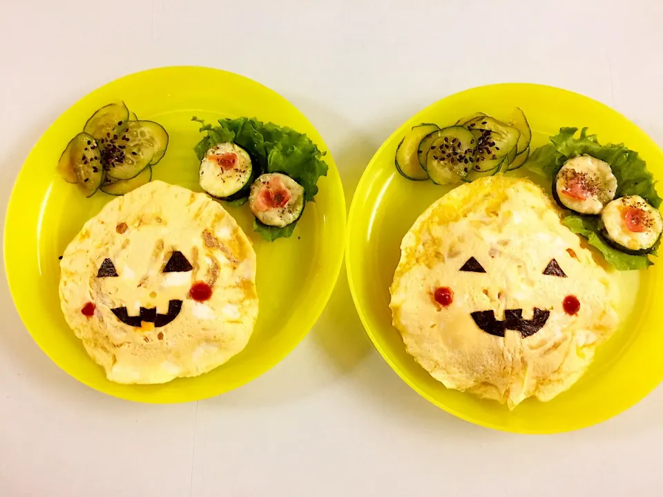 Snapdishの料理写真:2017/10/31 ハロウィンオムライス🎃|愛華さん