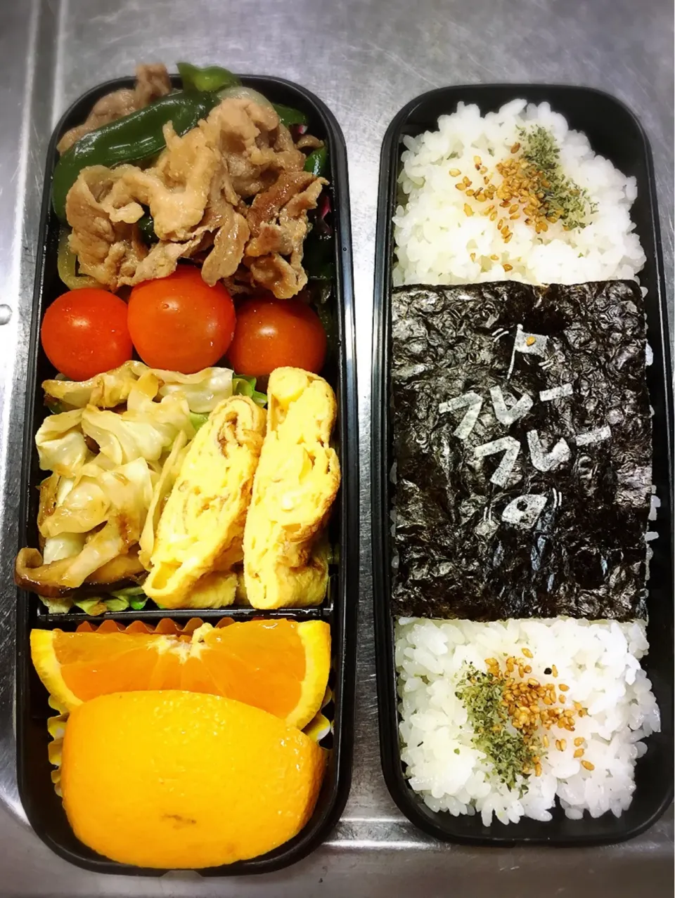 生姜焼き弁当 #高校生男子弁当  #息子弁当|友美さん