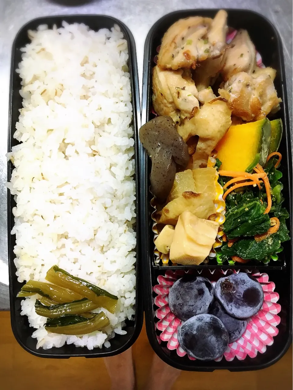 バジルチキン弁当 #息子弁当  #高校生男子弁当|友美さん