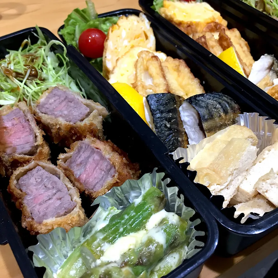 Snapdishの料理写真:今日の親父弁当！|沖縄「ピロピロ」ライフさん