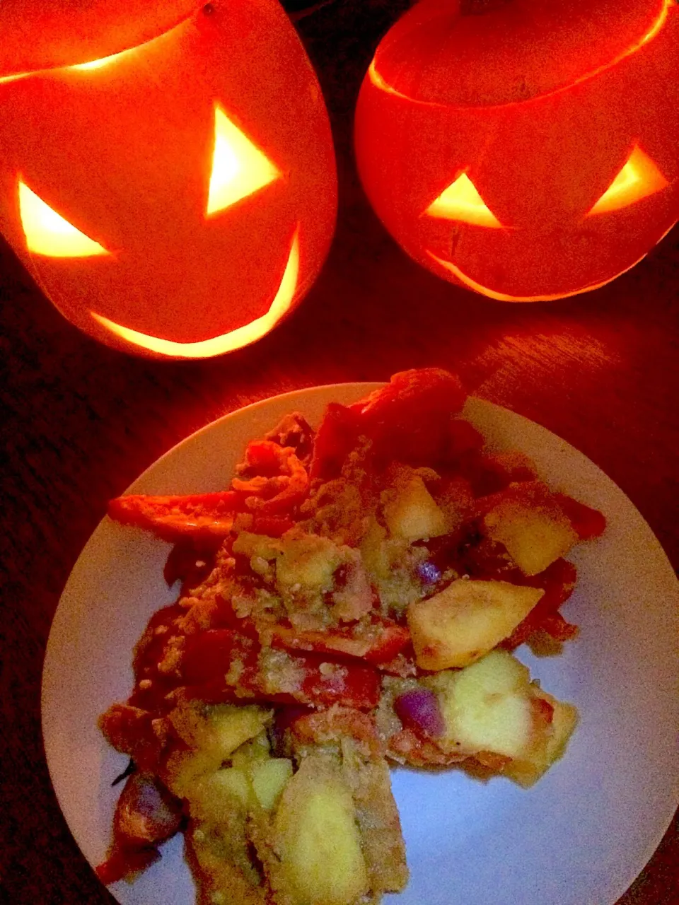 Halloween pumpkin & pepper with chilli, ginger & lentils|Nick Hiderさん