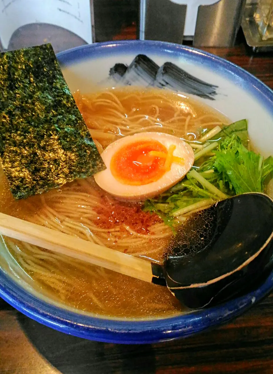 恵比寿　阿夫利🗻
ゆず塩ラーメン（チャーシュー抜きですｗ）🍜

在東京很有名的柚子柚子鹽拉麵🍋
Tokyo's very famous Yuzu citrus Shio Ramen😍

 #Ramen|Yuikomさん