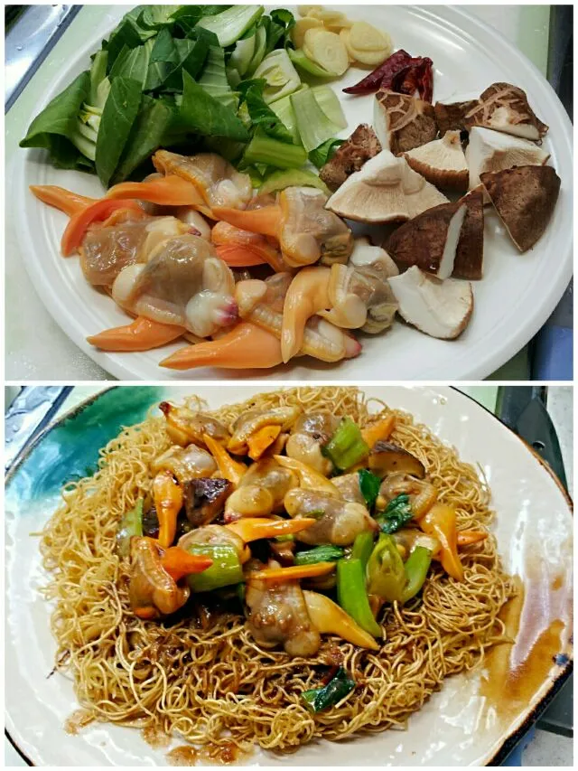 fried noodles with clams|steven z.y.さん