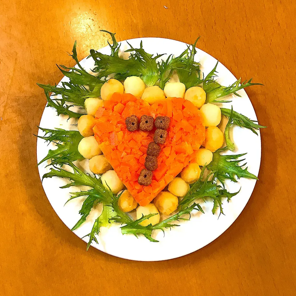 Snapdishの料理写真:うちのワンコ７歳のお誕生日プレート|ぴらふさん