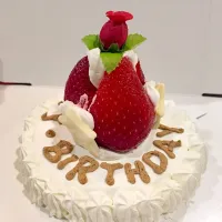 Snapdishの料理写真:ハーレーバースデーケーキ|ワンわん子さん