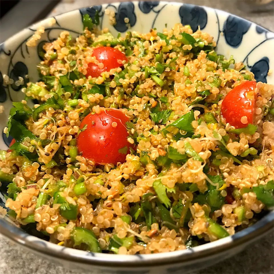 キヌアパクチーサラダ  #quinoa  #coriander|Junya Tanakaさん