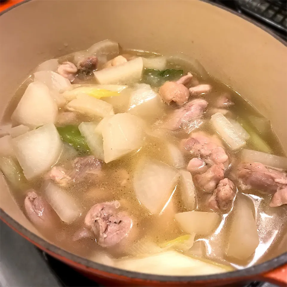 鶏大根スープ煮 Chicken and daikon soup|Junya Tanakaさん