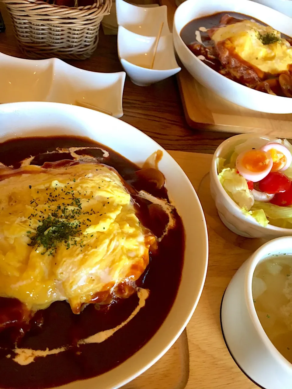 今日のランチ😄うずら屋のオムライス✌️|Ayakoさん