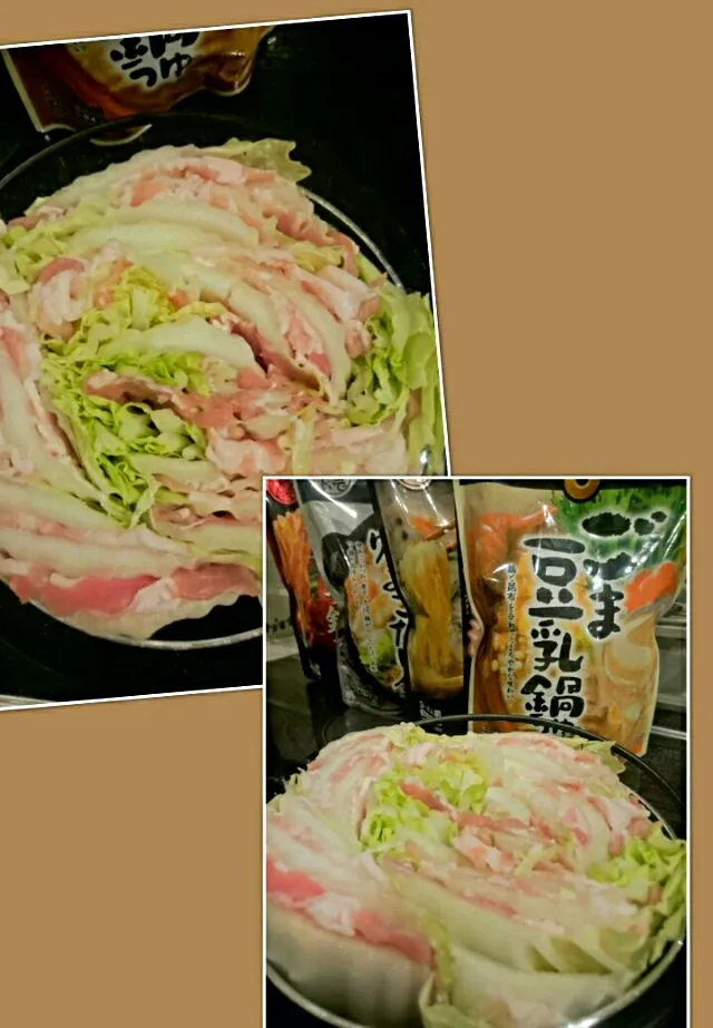 来た～来たぁぁあ〜
〆まで美味しい鍋つゆ4種セット                            
さっそく今夜は…                              豚バラ＆白菜の鍋…|kimi=kimi🌼Kitchenさん