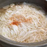 Snapdishの料理写真:〆はあっさり素麺♪|yuka＊さん