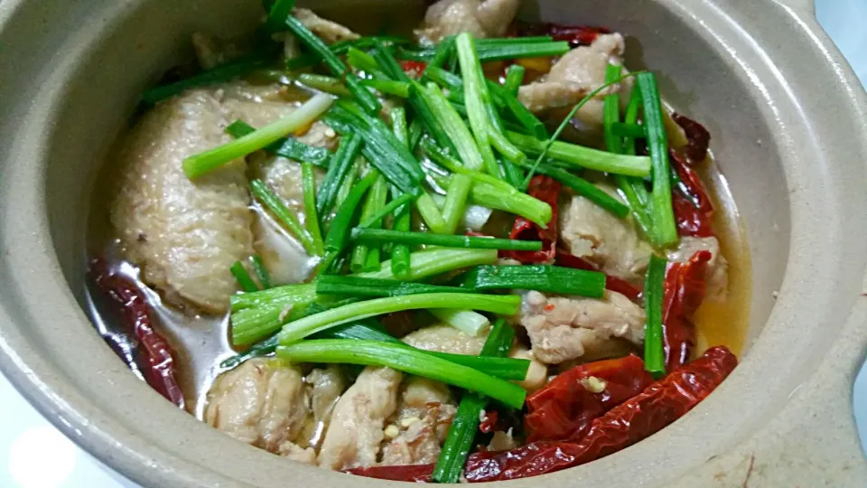 Sliced ginger garlic spring onions stewed chicken 😍|🌷lynnlicious🌷さん