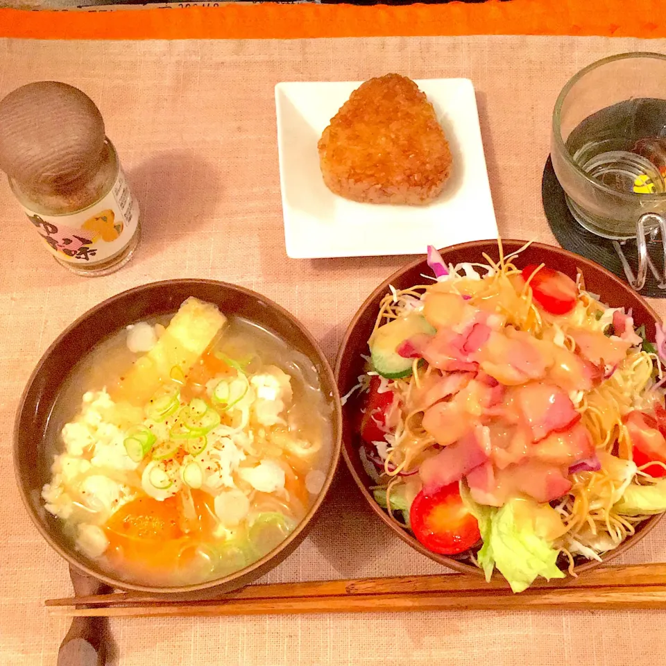 パリパリサラダ麺🥗
雷汁
焼きおにぎり|yumyum😋さん