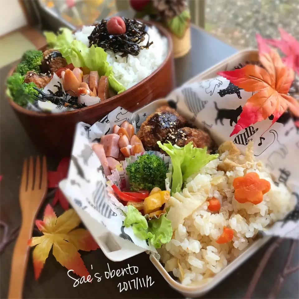 #たけのこ炊き込みご飯#お弁当#親子弁当|さえちゃんさん