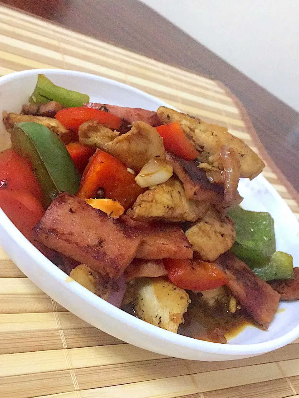 Chicken & Ham Steak with Capsicum|Cehl Chiong Datuganさん